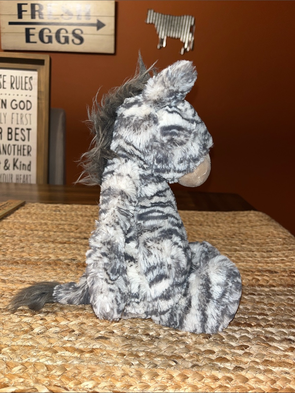 Jelly Cat bashful Zebra Stuffed Animal - plush soft - Picture 4 of 8
